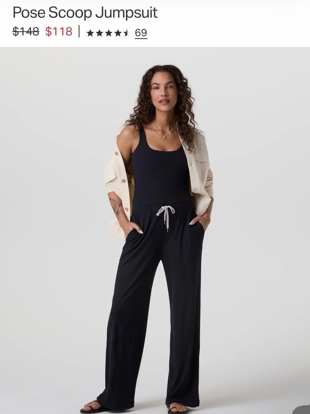 Vuori Pose Scoop Jumpsuit